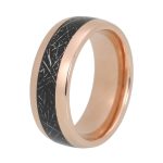 Rose Gold Tungsten Carbide Tungsten Wedding Ring For Men