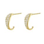 Samantha  Stud Earrings For Women And Girls In Sterling Silver