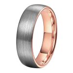 Santos Rose Gold Tungsten Carbide Tungsten Wedding Ring