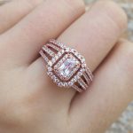 Sawyer Rose Gold Color  Sterling Silver  Ring Set