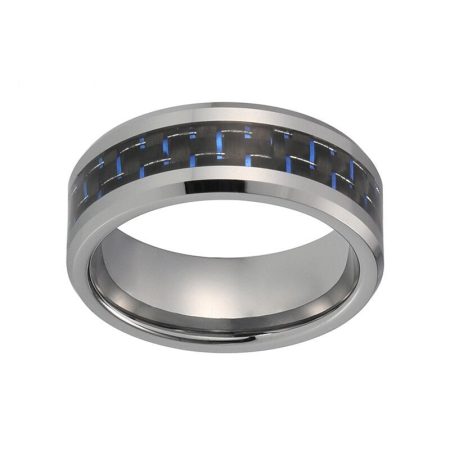 Sawyer Tungsten Carbide Ring With Carbon Fiber Inlay