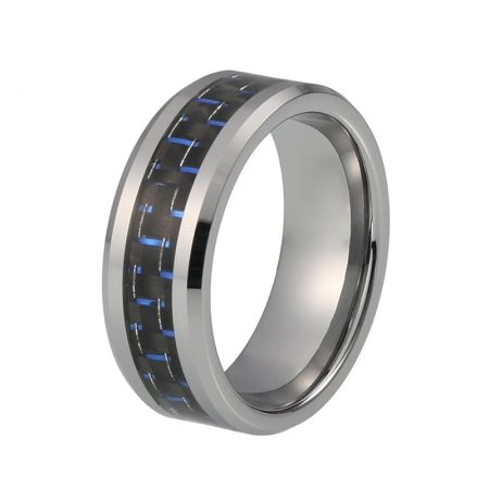Sawyer Tungsten Carbide Ring With Carbon Fiber Inlay