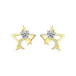 Shiloh Cubic Zirconia Sterling Silver Star Stud Earrings