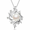Sterling Silver Natural Freshwater Pearl Necklace