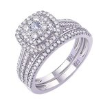Sterling Silver Wedding Engagement Rings For Women