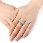 Sterling Silver Wedding Engagement Rings For Women