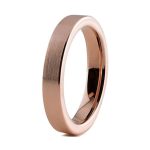 Thin Rose Gold  Tungsten Carbide Wedding Rings