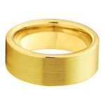 Tungsten Wedding Band Gold Engagement Ring