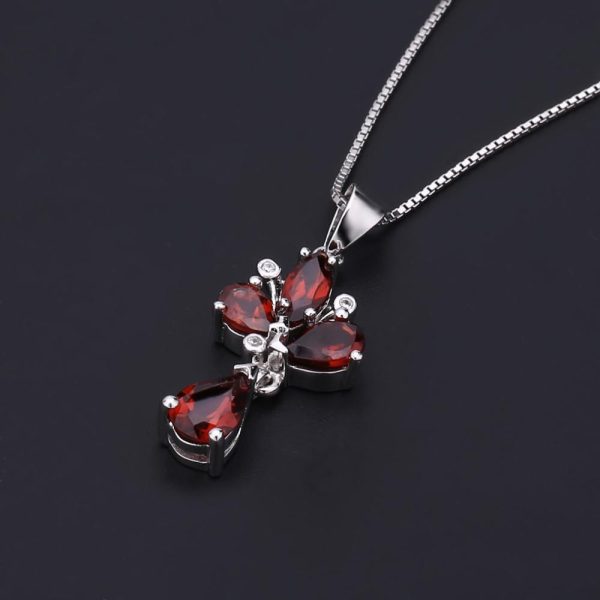 Valentina Natural Red Garnet Gemstone Jewelry Sets