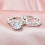 Willow Sterling Silver Wedding Bridal Set 2.6Ct