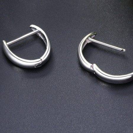 Zirconia Hoop Earrings