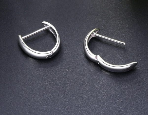 Zirconia  Hoop Earrings